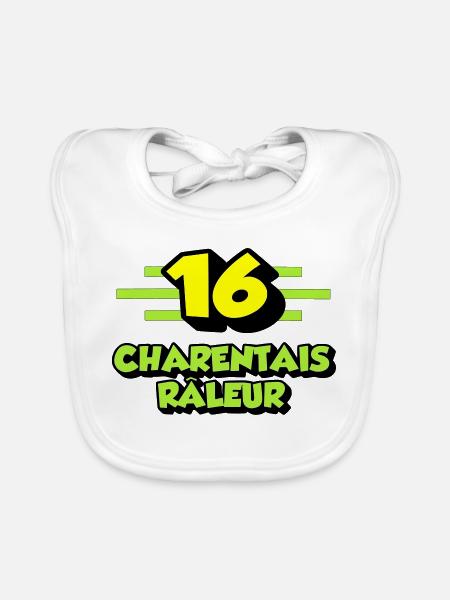 Complaining Charentais - Organic Baby Bibs - white - Front