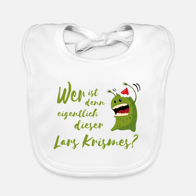 Wer ist denn eigentlich dieser Lars Krismes? - Baby Bio-Lätzchen - Weiß