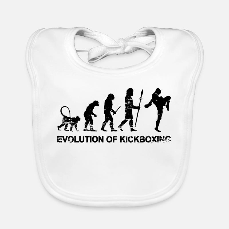 Evolution of kickboxing Organic Baby Bibs