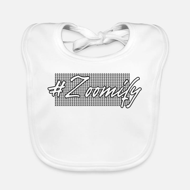 Zoomify Hatch Tag Slogan Baby Bio-Lätzchen