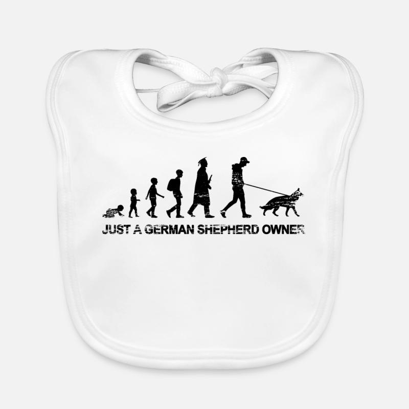 Only one German Shepherd owner Organic Baby Bibs