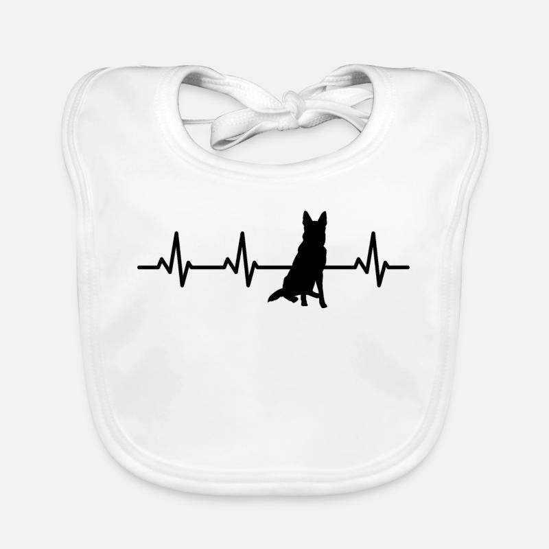 German Shepherd Heart Palpitations Organic Baby Bibs
