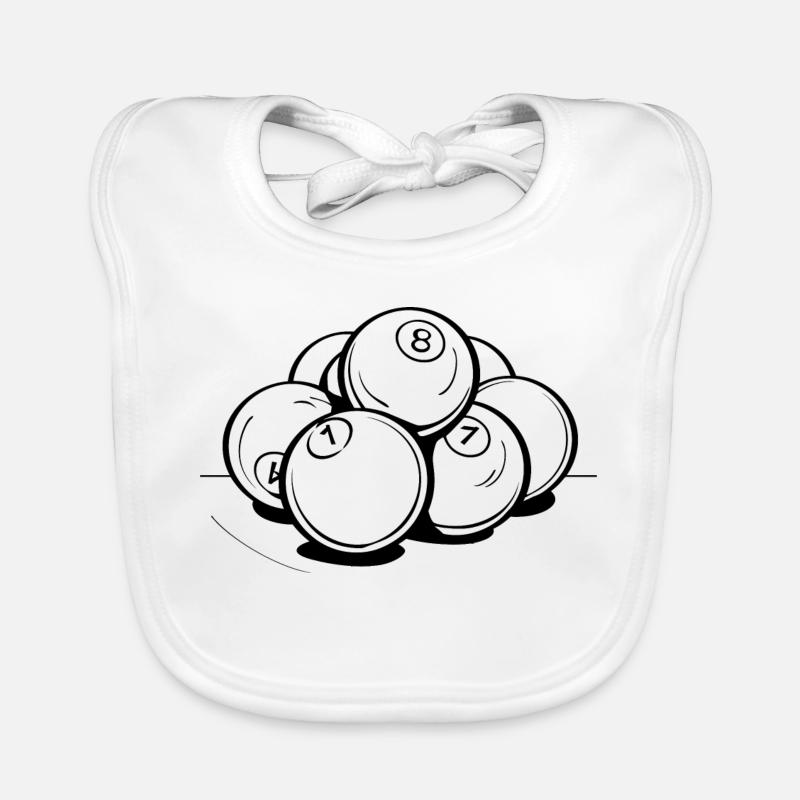 Dessin de boules de billard Bavoir bio Bébé