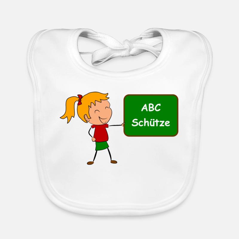 Einschulung ABC Schütze Baby Bio-Lätzchen