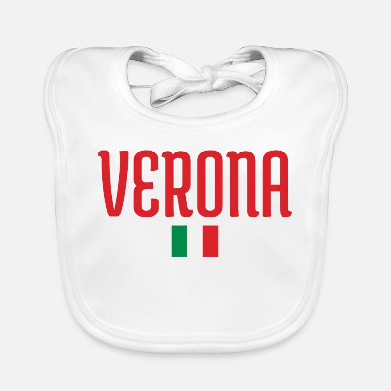 Drapeau de Vérone-Italie Bavoir bio Bébé
