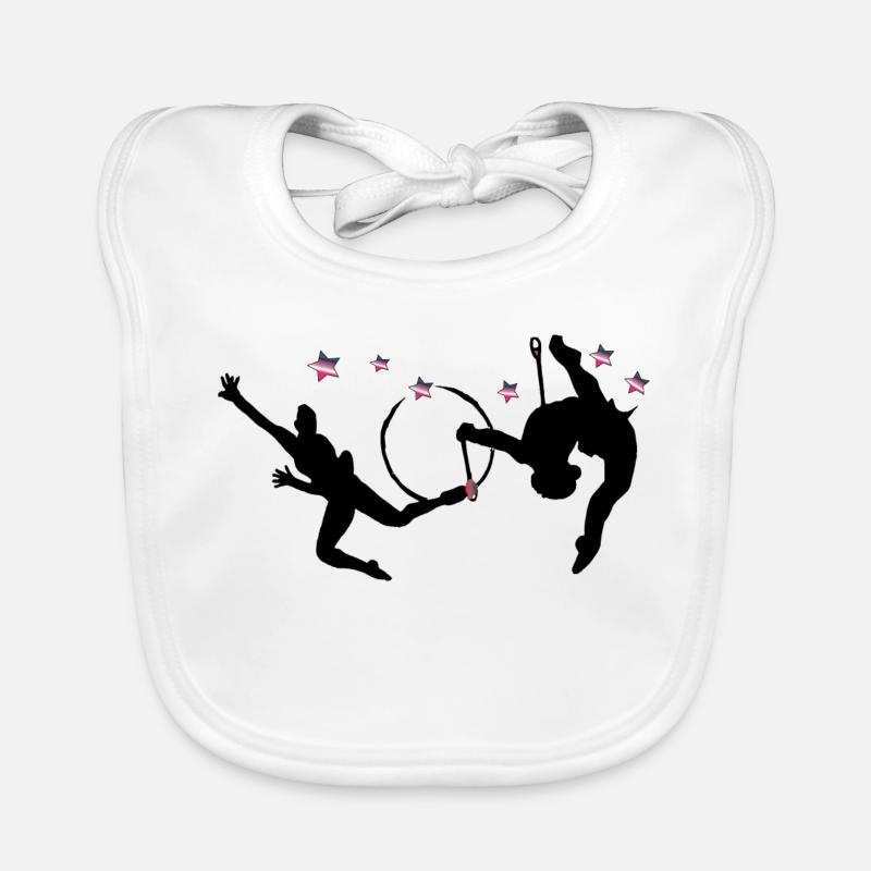 Rhythmic gymnastics with hoops Organic Baby Bibs