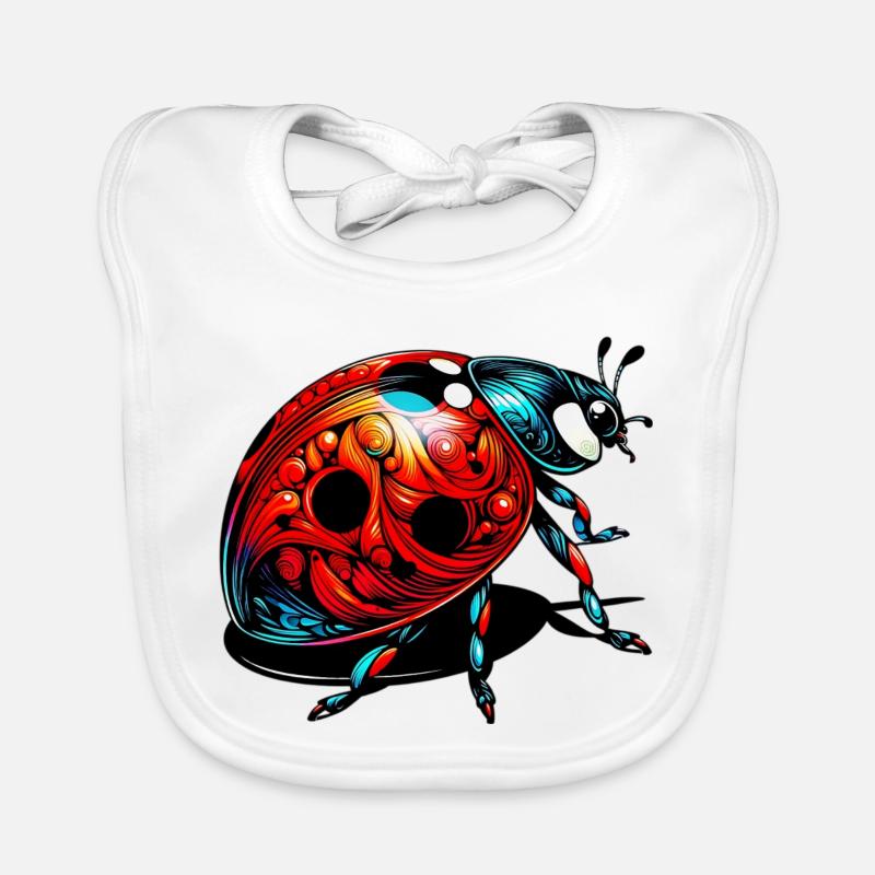 Coccinelle Bavoir bio Bébé