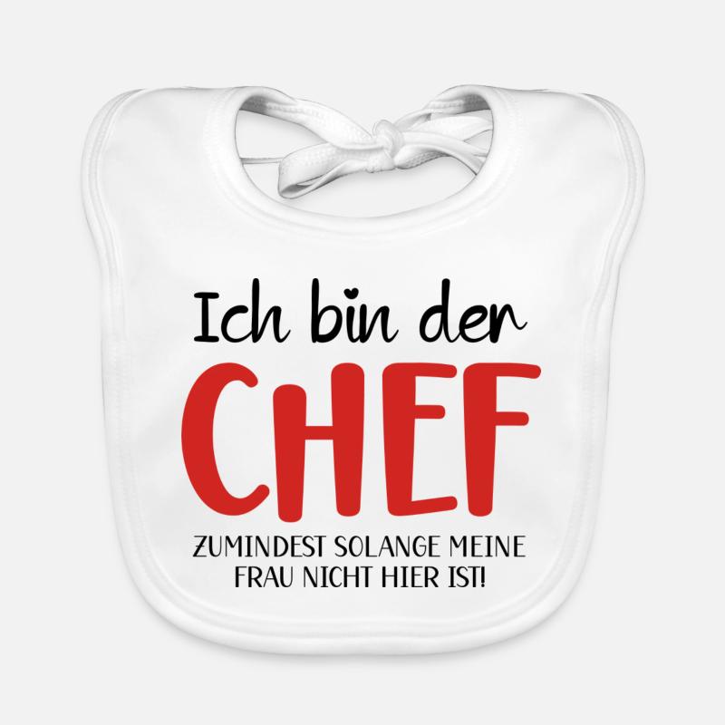 Kochkunst CHEF Motiv Baby Bio-Lätzchen