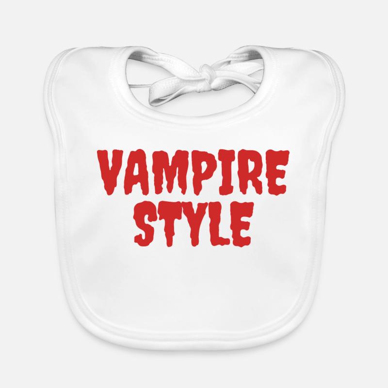 Style vampire Conception graphique ludique Bavoir bio Bébé