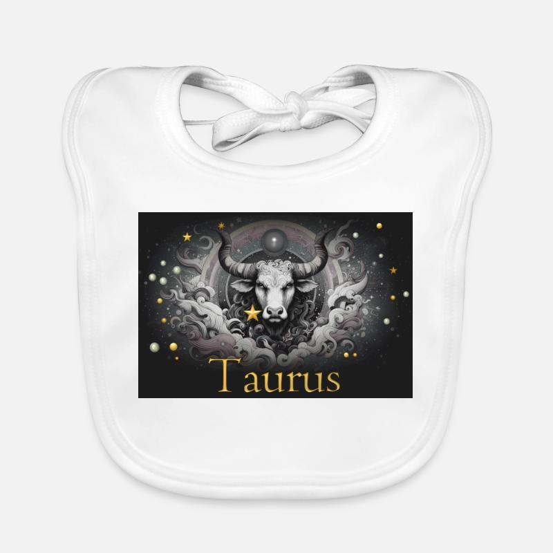 Taurus Sternzeichen Sternzeichen Stier  Baby Bio-Lätzchen