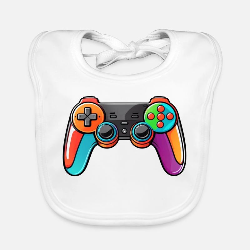Manette de jeu Couleurs Coloré Bavoir bio Bébé