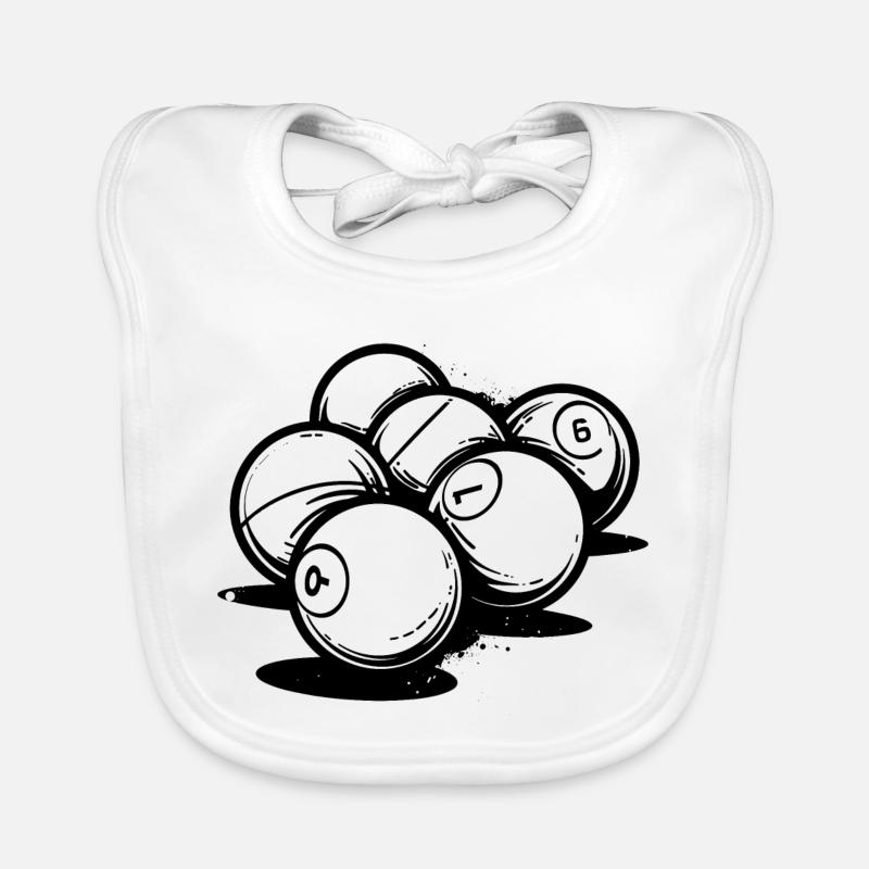Boules de billard Bavoir bio Bébé