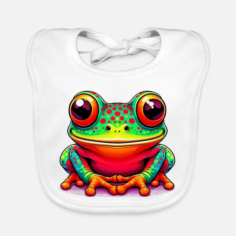 Grenouille Bavoir bio Bébé