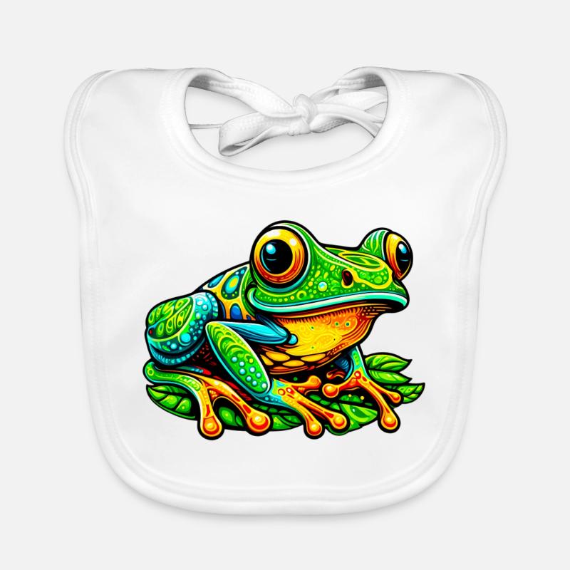 Grenouille Bavoir bio Bébé
