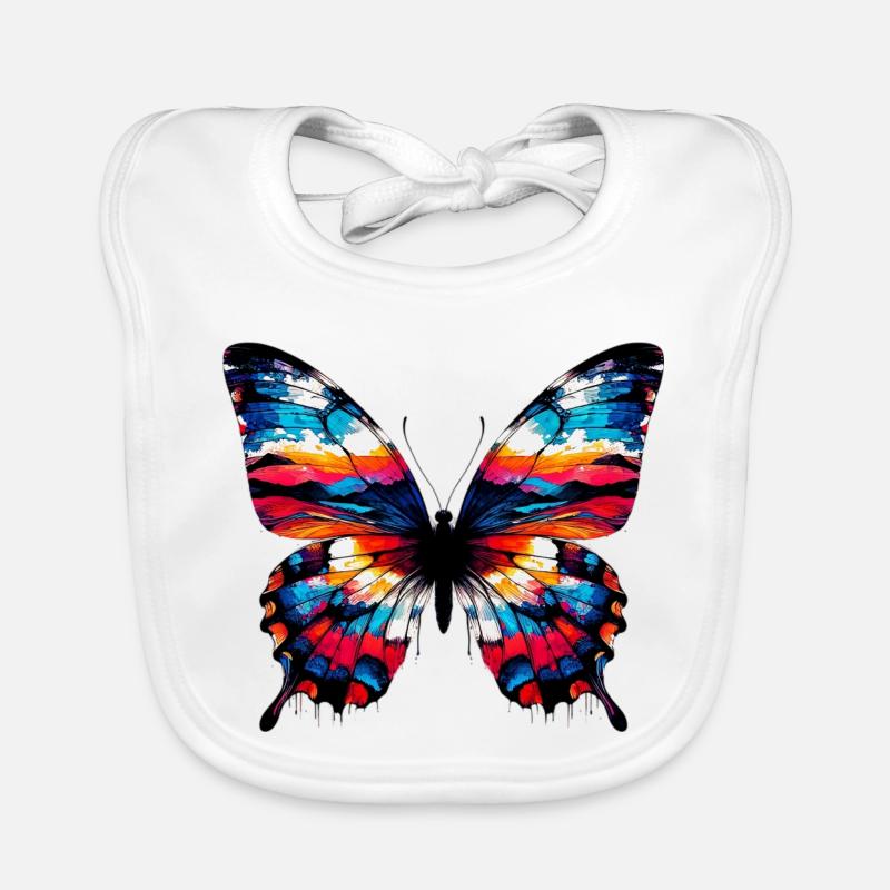 Schmetterling Baby Bio-Lätzchen