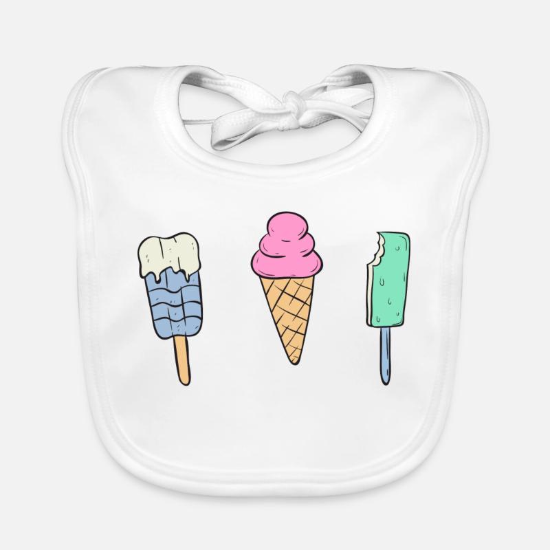 Glace mignonne Bavoir bio Bébé