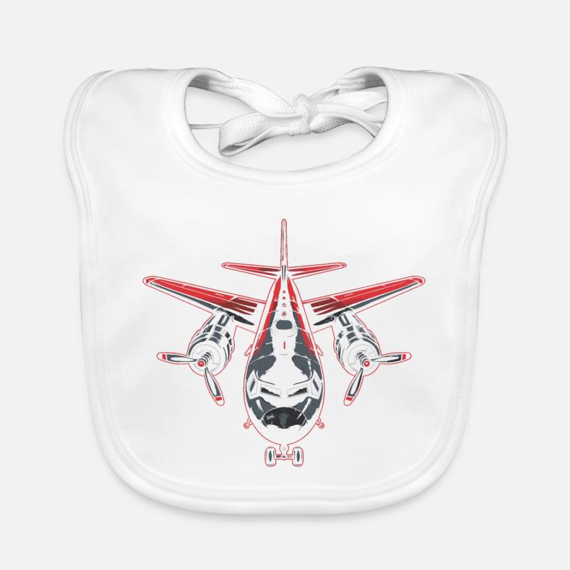 Graphisme d’avion Bavoir bio Bébé