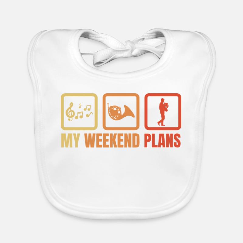 Waldhornist Wochenendroutine Baby Bio-Lätzchen