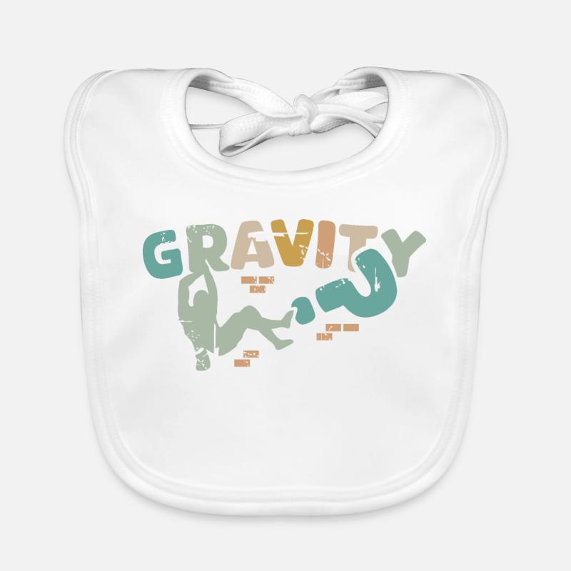 mur d’escalade de bloc rétro utilisélook icon logo Bavoir bio Bébé