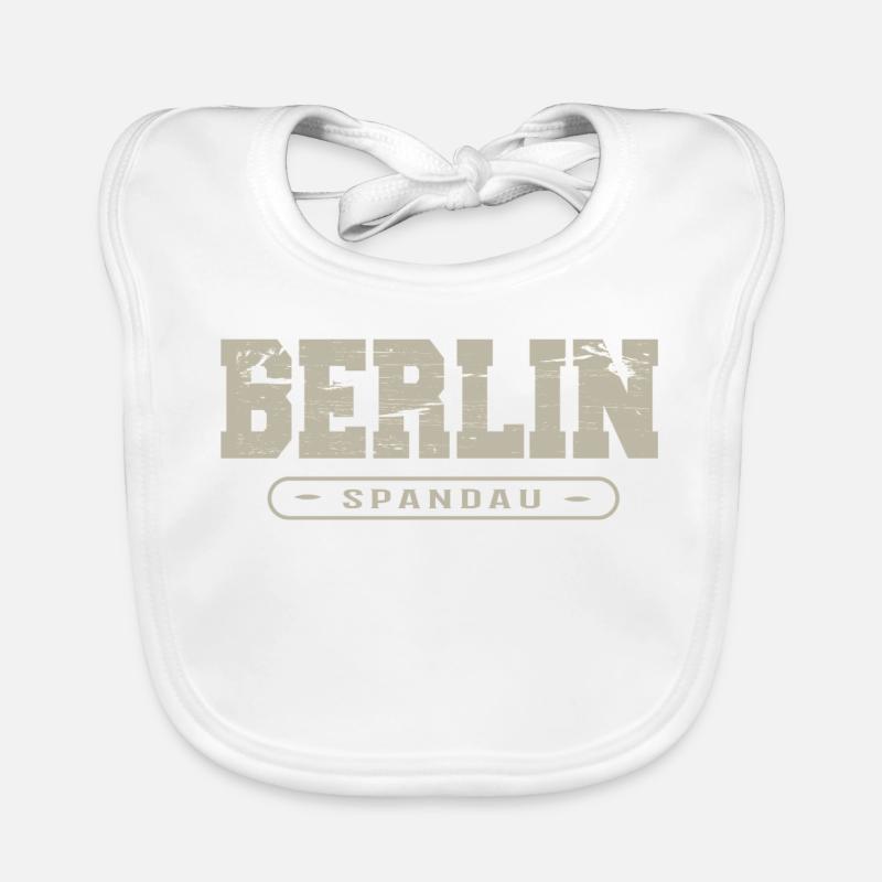 Berlin Spandau Vintage Logo Baby Bio-Lätzchen