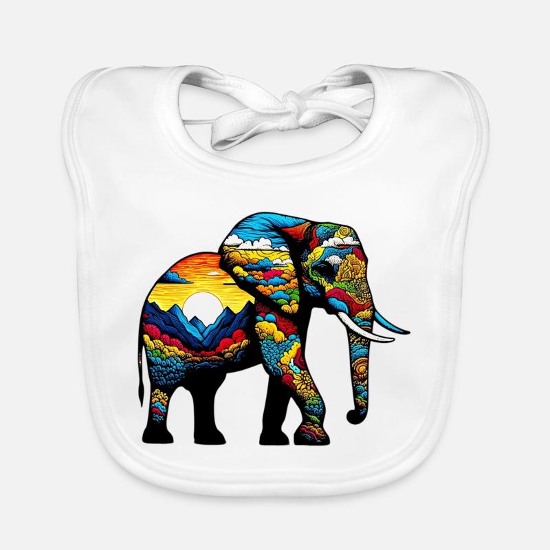 Elephant Organic Baby Bibs