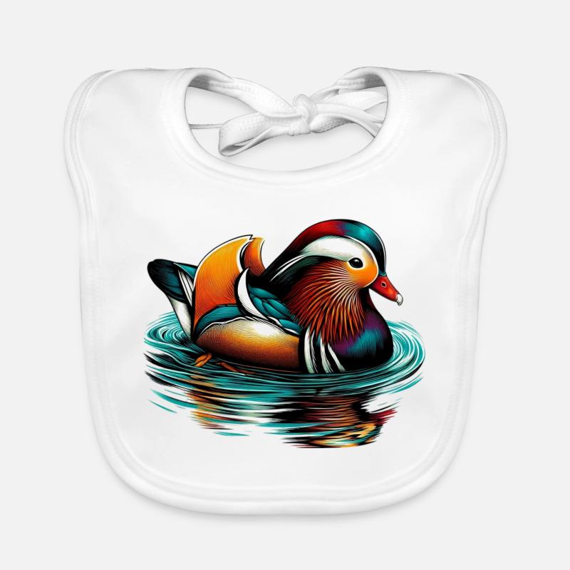 Mandarin duck Organic Baby Bibs