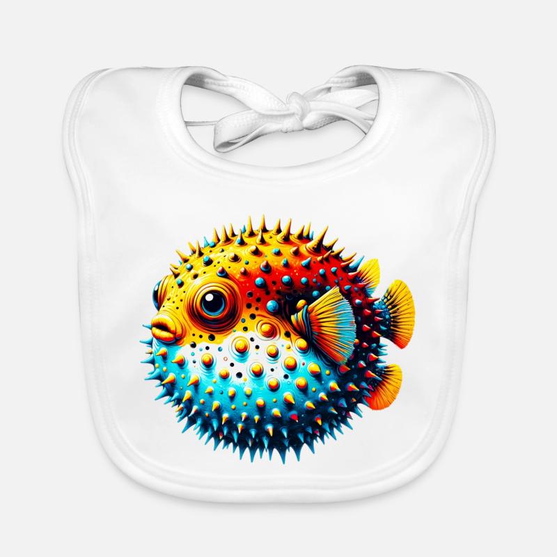 Kugelfisch Baby Bio-Lätzchen