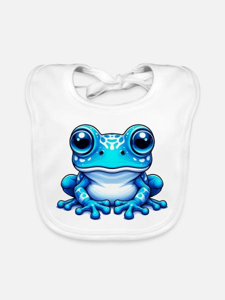 Frosch - Baby Bio-Lätzchen - Weiß
