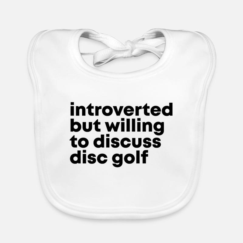 Disc golf - Bavoir bio Bébé - blanc