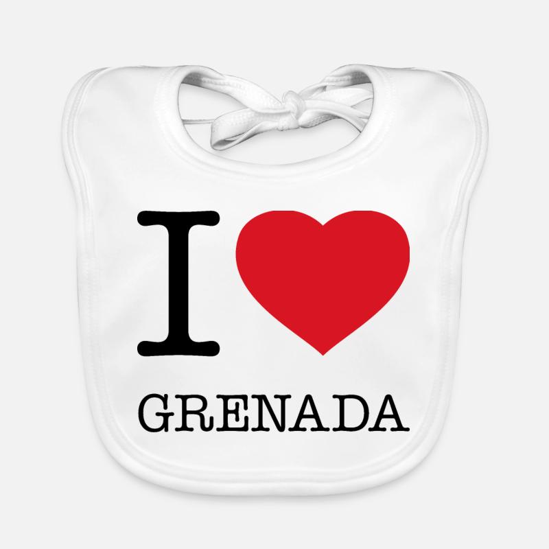 I LOVE GRENADA Baby Bio-Lätzchen