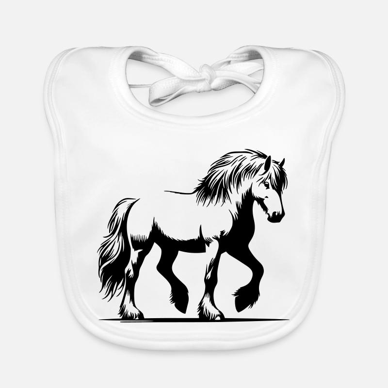 Pferd Isländer Islandpony Islandpferd Baby Bio-Lätzchen