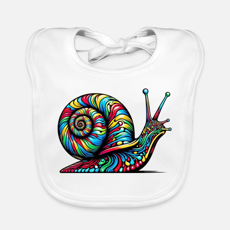 Escargot Bavoir bio Bébé