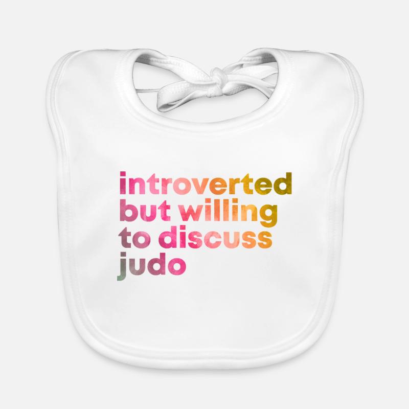 Judo - Baby Bio-Lätzchen - Weiß
