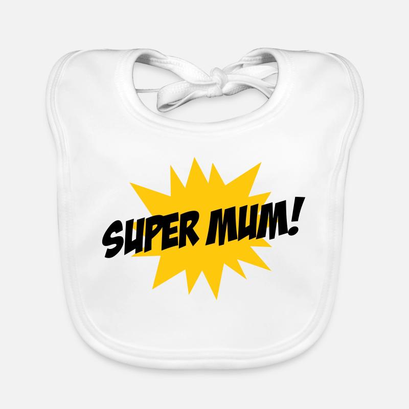 Super Mom - Muttertag Baby Bio-Lätzchen