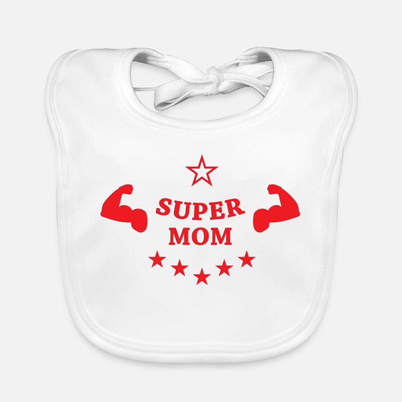 Super Mom - Muttertag Baby Bio-Lätzchen