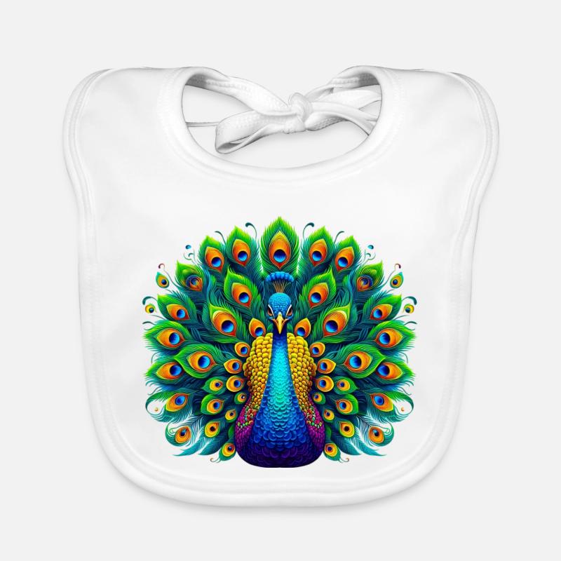 Pfau Baby Bio-Lätzchen