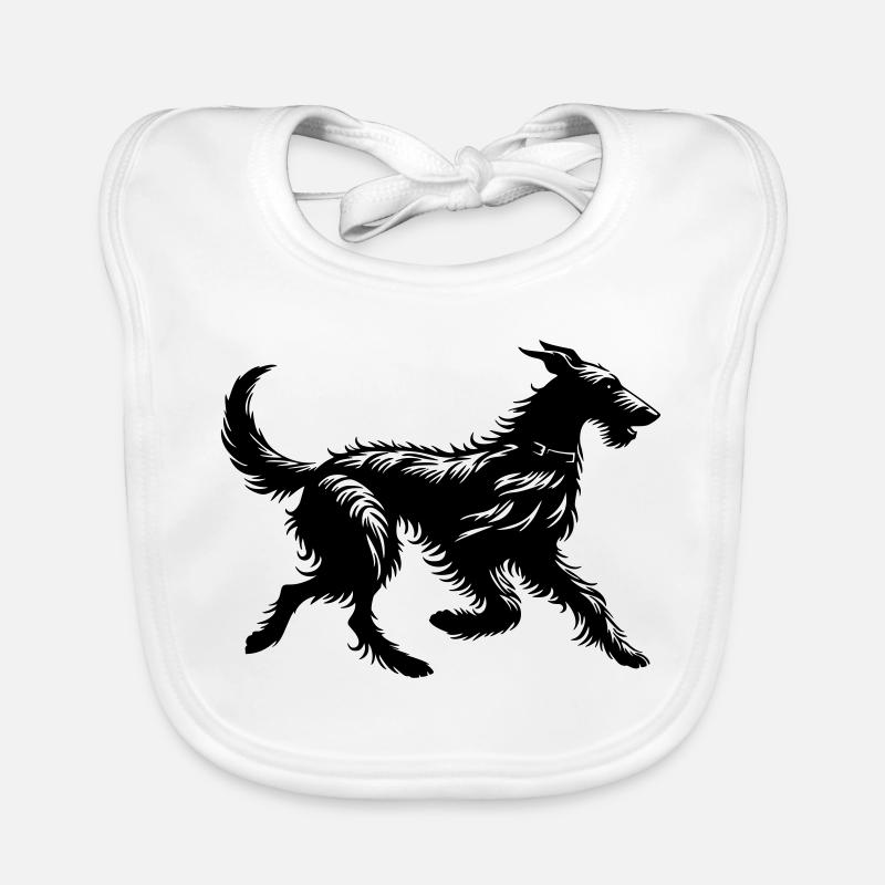 Scottish Deerhound Organic Baby Bibs
