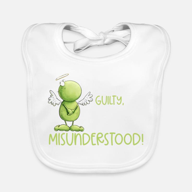 Frog Angel Innocence Misunderstanding Organic Baby Bibs