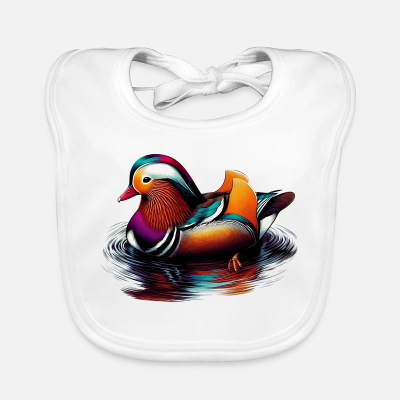 Mandarin duck Organic Baby Bibs