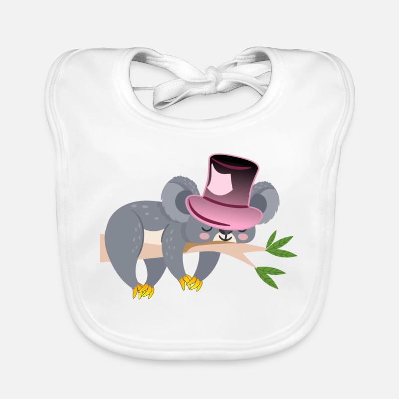 KOALA BEAR - SLEEPING Organic Baby Bibs