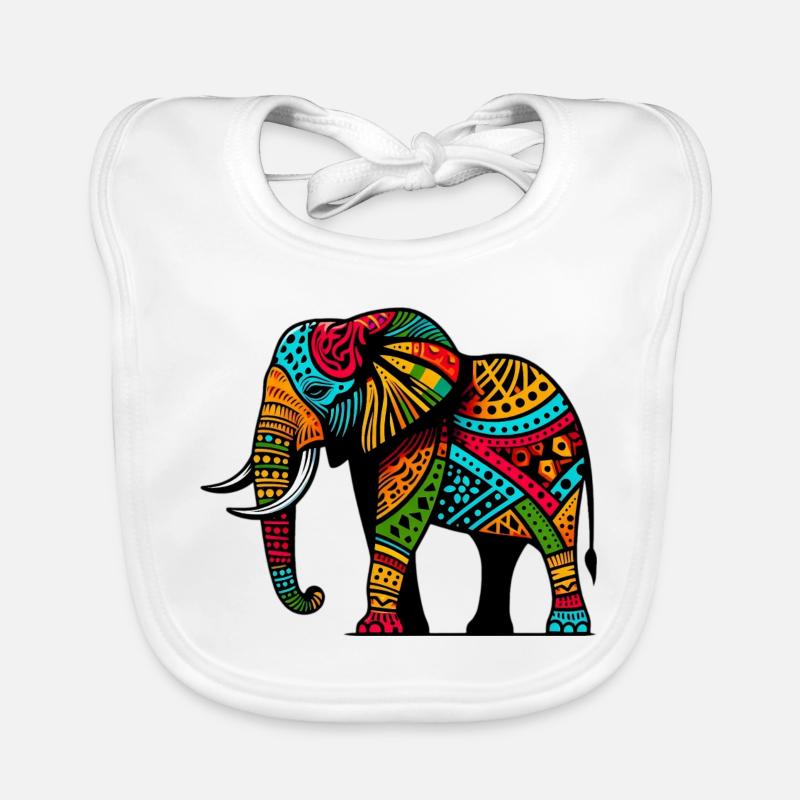 Elephant Organic Baby Bibs