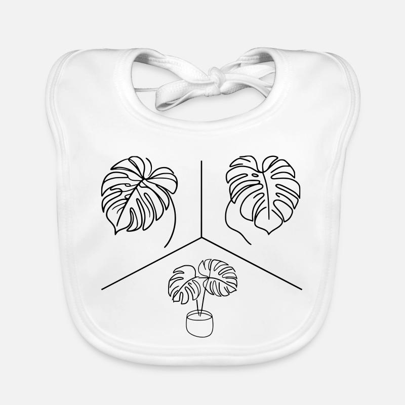 Conception Monstera Bavoir bio Bébé