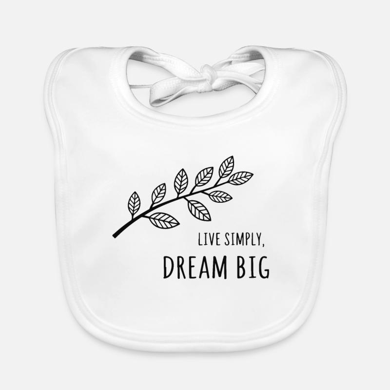 Einfach leben, groß träumen Baby Bio-Lätzchen