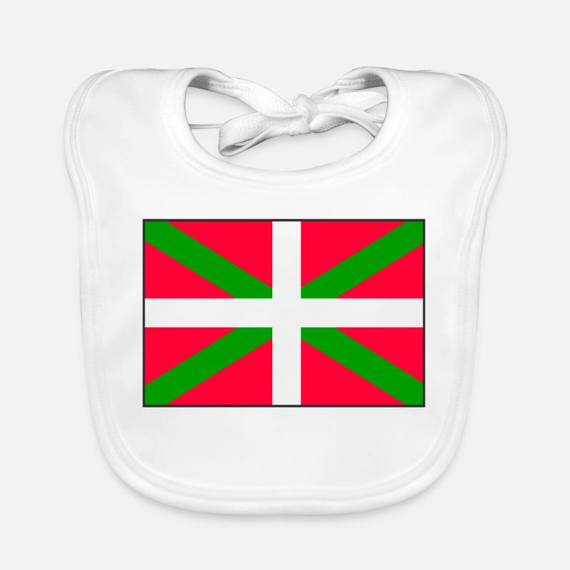 Drapeau basque Bavoir bio Bébé