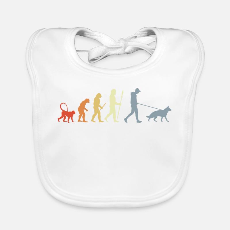 German Shepherd Owner Evolution Baby Bio-Lätzchen