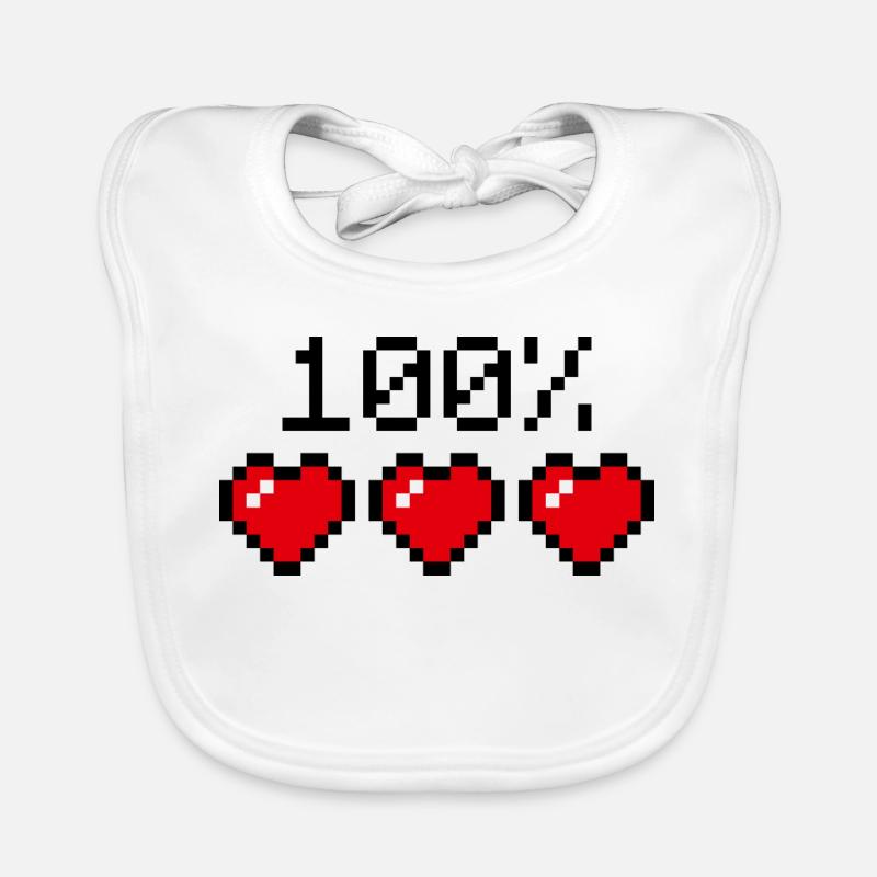 Hundertprozent Statement Partner oder Sportler Baby Bio-Lätzchen