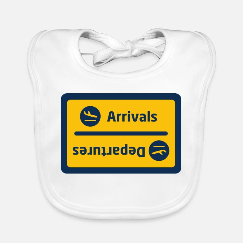 Arrivals/Departures Organic Baby Bibs