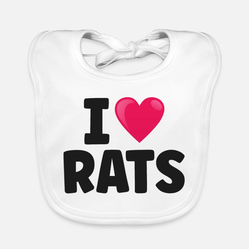 Ratte Ratten Baby Bio-Lätzchen
