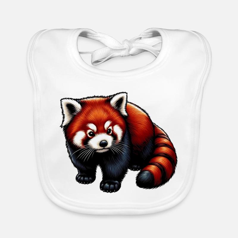 Red panda Organic Baby Bibs