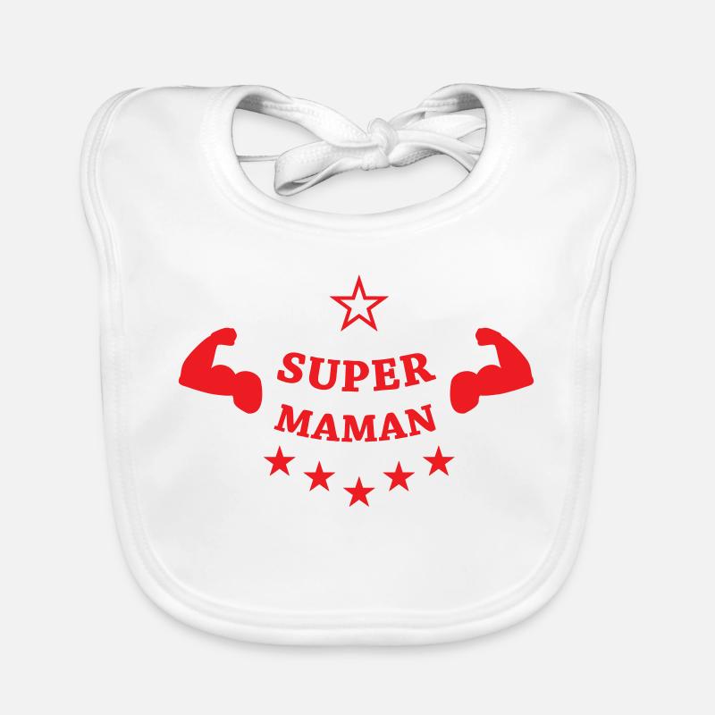 Super Mom - Muttertag Baby Bio-Lätzchen